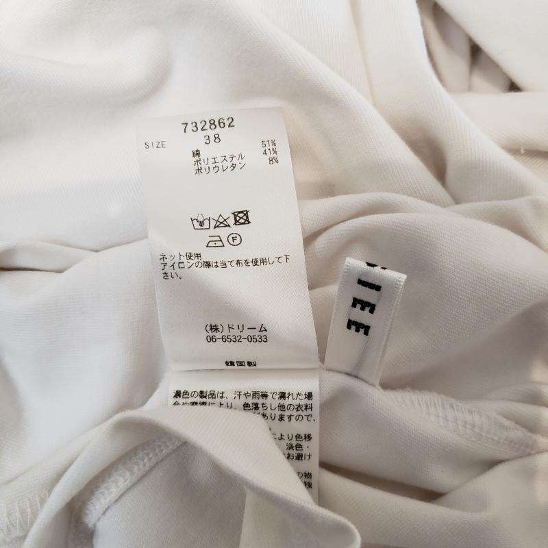 ロージー ROSIEE カットソー 半袖 38 無地 白 / ホワイト /  レディース USED 古着 中古 10006933