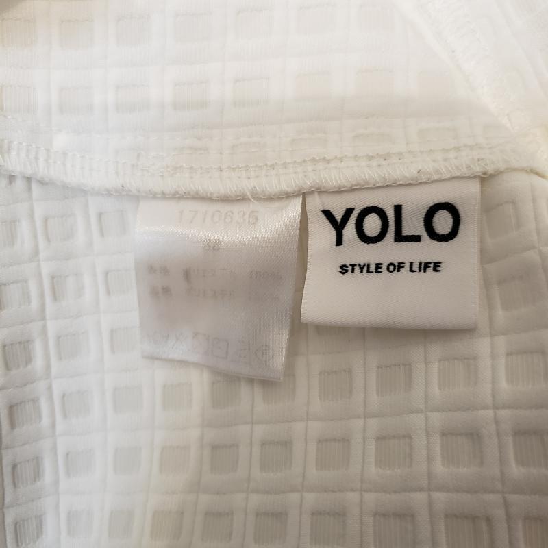 ヨーロ YOLO カットソー 半袖 38 無地 白 / ホワイト /  レディース USED 古着 中古 10006937