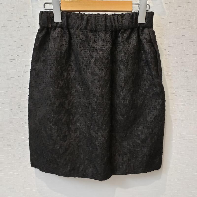 ソーノ Sono スカート ひざ丈スカート 1 無地 黒 / ブラック /  レディース USED 古着 中古 10006956
