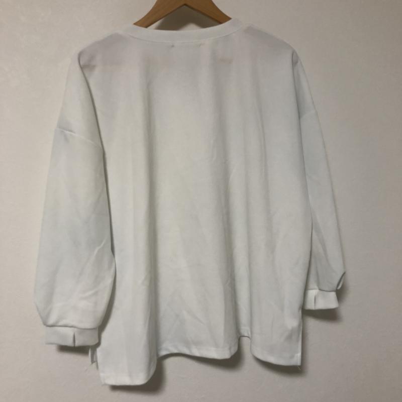 ショコラ フィネ ローブ chocol raffine robe カットソー 長袖 FREE 無地 白 / ホワイト /  レディース USED 古着 中古 10007051