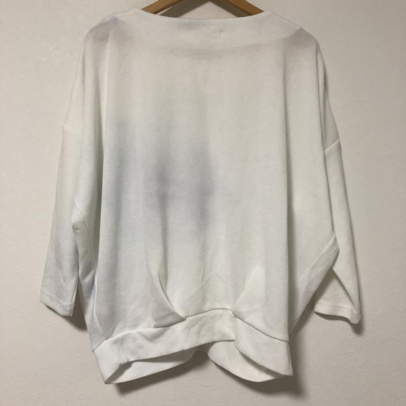 ショコラ フィネ ローブ chocol raffine robe カットソー 長袖 FREE 無地 白 / ホワイト /  レディース USED 古着 中古 10007065