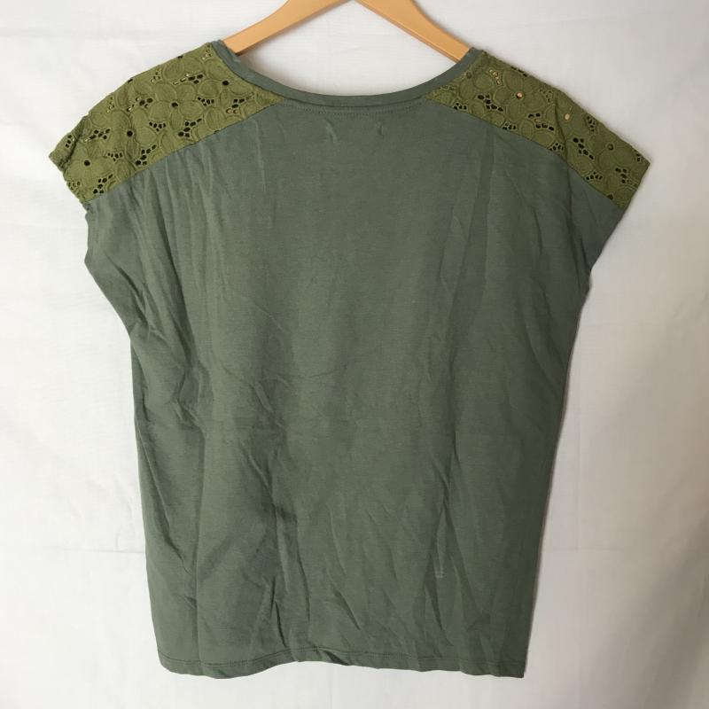 グリーンデイル ガーネット GREENDALE GARNET Tシャツ 半袖 M 無地 X 花柄 緑 / グリーン /  レディース USED 古着 中古 10007078