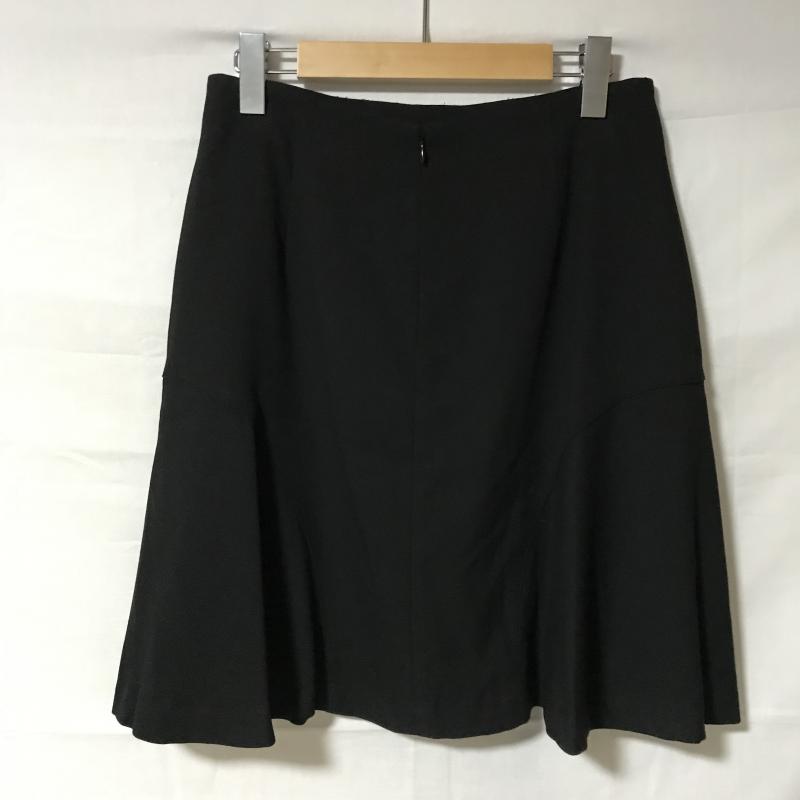 エンネア Ennea スカート ひざ丈スカート 40 無地 黒 / ブラック /  レディース USED 古着 中古 10007079