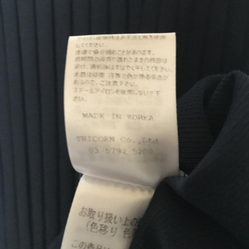 ヨーロ YOLO カットソー 半袖 38 無地 紺 / ネイビー /  レディース USED 古着 中古 10007092