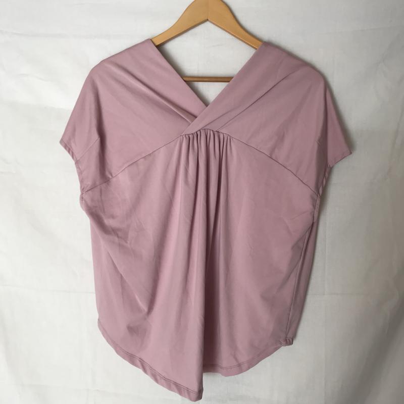 ロージー ROSIEE カットソー 半袖 38 無地 桃 / ピンク /  レディース USED 古着 中古 10007097