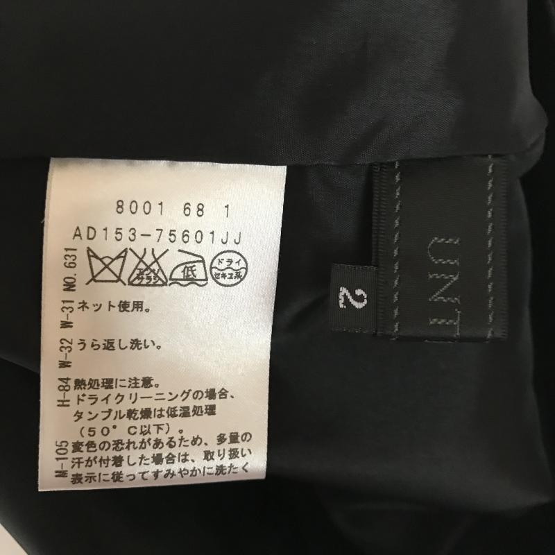 アンタイトル UNTITLED スカート ひざ丈スカート 2 無地 茶 / ブラウン / X 黒 / ブラック /  レディース USED 古着 中古 10007106