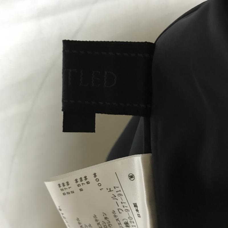 アンタイトル UNTITLED スカート ひざ丈スカート 2 無地 黒 / ブラック / X 茶 / ブラウン /  レディース USED 古着 中古 10007111