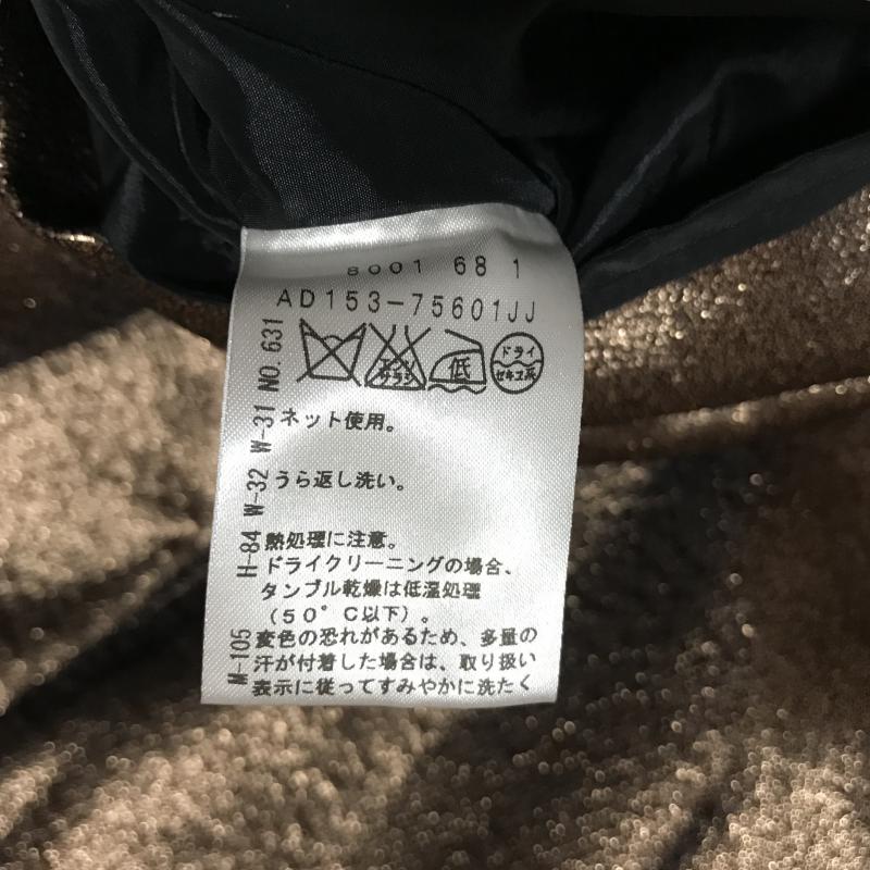 アンタイトル UNTITLED スカート ひざ丈スカート 2 無地 黒 / ブラック / X 茶 / ブラウン /  レディース USED 古着 中古 10007111