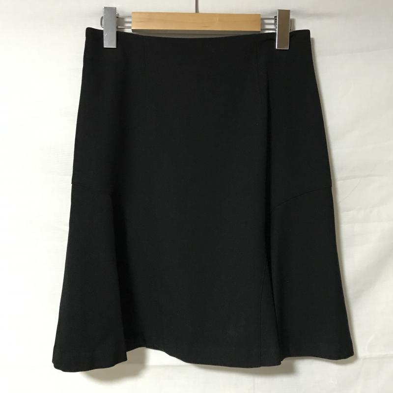 エンネア Ennea スカート ひざ丈スカート 40 無地 黒 / ブラック /  レディース USED 古着 中古 10007114