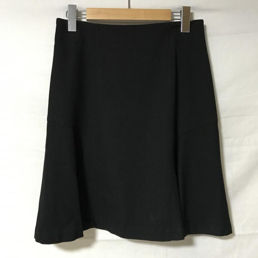 エンネア Ennea スカート ひざ丈スカート 40 無地 黒 / ブラック /  レディース USED 古着 中古 10007114