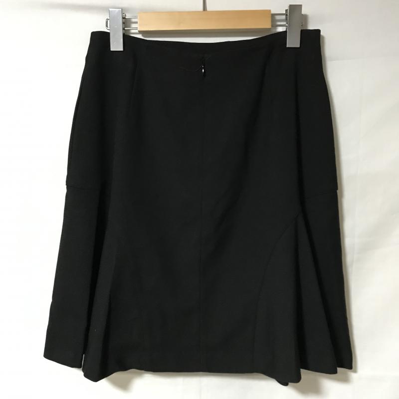 エンネア Ennea スカート ひざ丈スカート 40 無地 黒 / ブラック /  レディース USED 古着 中古 10007123