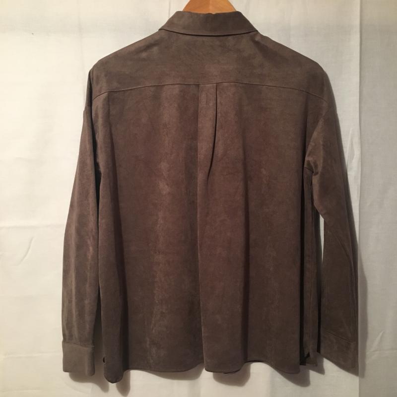 カーラ Cara シャツ、ブラウス 長袖 S 無地 茶 / ブラウン /  レディース USED 古着 中古 10007304