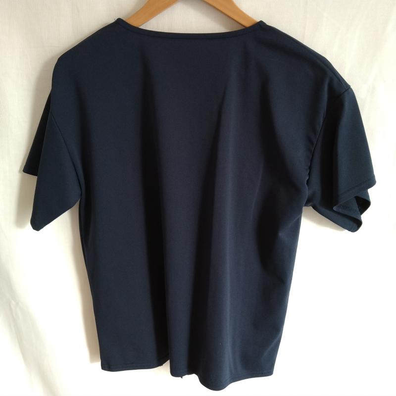 ヨーロ YOLO カットソー 半袖 36 無地 紺 / ネイビー /  レディース USED 古着 中古 10007316