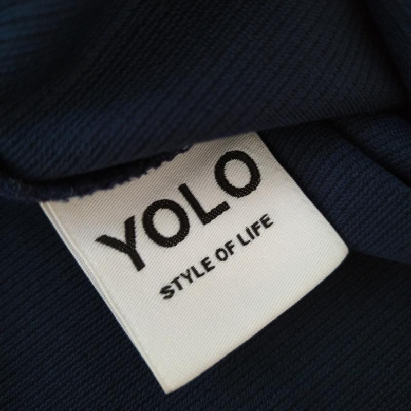 ヨーロ YOLO カットソー 半袖 36 無地 紺 / ネイビー /  レディース USED 古着 中古 10007316