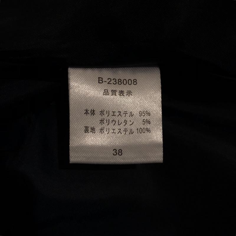 ドナマリー DONA MARIE ワンピース ひざ丈スカート 38 無地 紺 / ネイビー /  レディース USED 古着 中古 10007331
