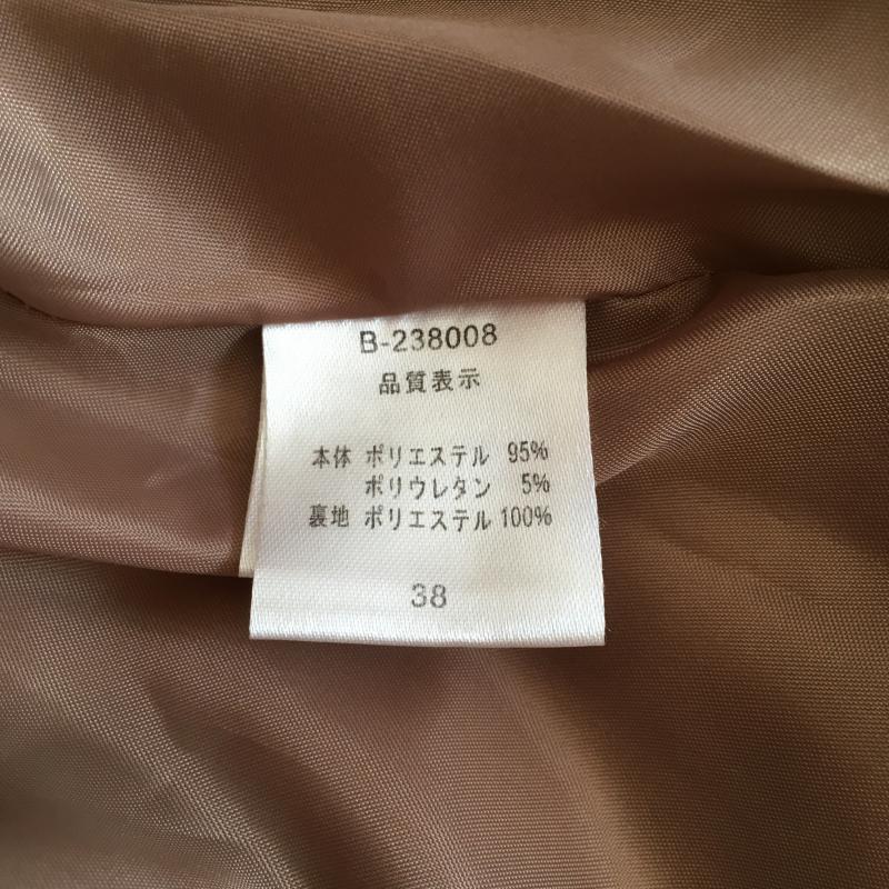 ドナマリー DONA MARIE ワンピース ひざ丈スカート 38 無地 ベージュ / ベージュ /  レディース USED 古着 中古 10007361