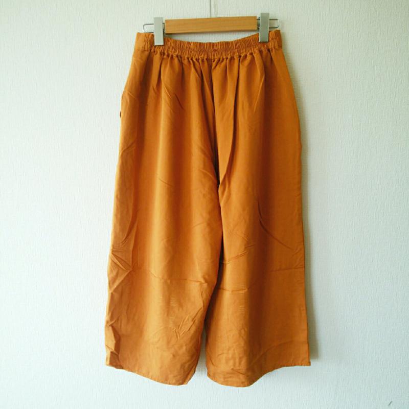 ショコラ フィネ ローブ chocol raffine robe ボトムス ボトムス ガウチョパンツ FREE 無地 橙 / オレンジ /  レディース USED 古着 中古 10007413