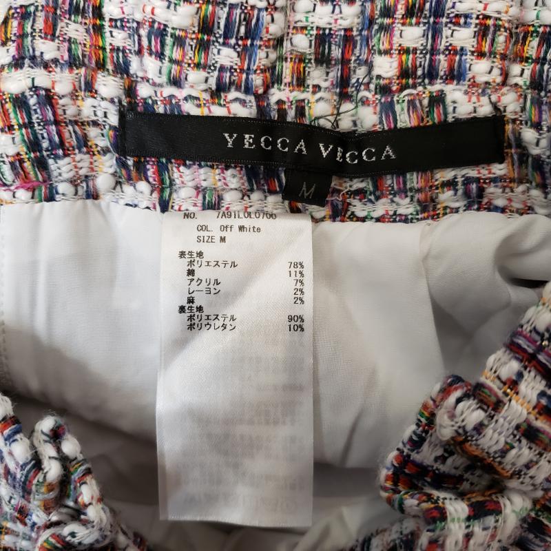 イェッカ ヴェッカ YECCA VECCA スカート ひざ丈スカート M チェック マルチカラー / マルチカラー /  レディース USED 古着 中古 10007478