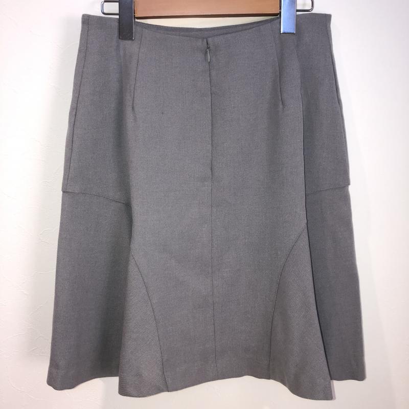 エンネア Ennea スカート ひざ丈スカート 40 無地 灰 / グレー /  レディース USED 古着 中古 10007534