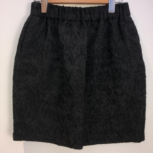ソーノ Sono スカート ひざ丈スカート 1 無地 黒 / ブラック /  レディース USED 古着 中古 10007538