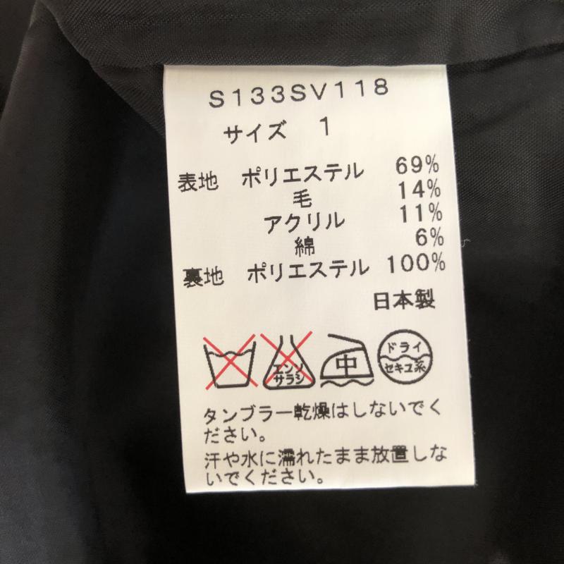 ソーノ Sono スカート ひざ丈スカート 1 無地 黒 / ブラック /  レディース USED 古着 中古 10007538