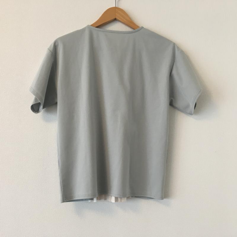 ヨーロ YOLO カットソー 半袖 36 無地 緑 / グリーン / X 白 / ホワイト /  レディース USED 古着 中古 10007580