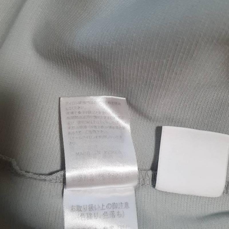 ヨーロ YOLO シャツ、ブラウス 半袖 38 無地 白 / ホワイト / X 緑 / グリーン /  レディース USED 古着 中古 10007601