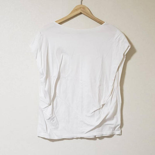 ヨーロ YOLO カットソー 半袖 40 無地 白 / ホワイト /  レディース USED 古着 中古 10007607