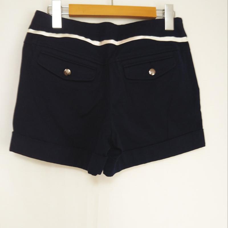 ナチュラルビューティーベーシック NATURAL BEAUTY BASIC パンツ ショートパンツ M 無地 白 / ホワイト / X 紺 / ネイビー /  レディース USED 古着 中古 10007661