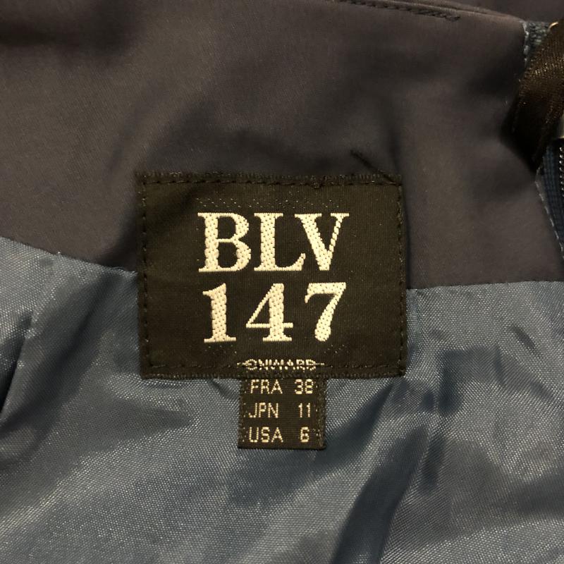 ベールベー147 BLV147 スカート ひざ丈スカート 無地 紺 / ネイビー /  レディース USED 古着 中古 10007992
