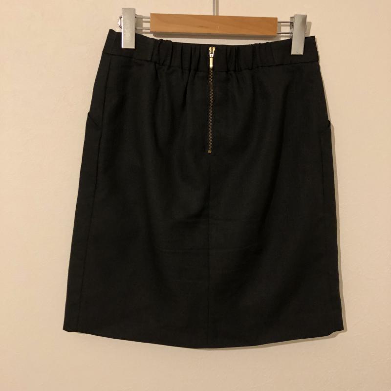 ビス ViS スカート ひざ丈スカート M 無地 紺 / ネイビー /  レディース USED 古着 中古 10007994