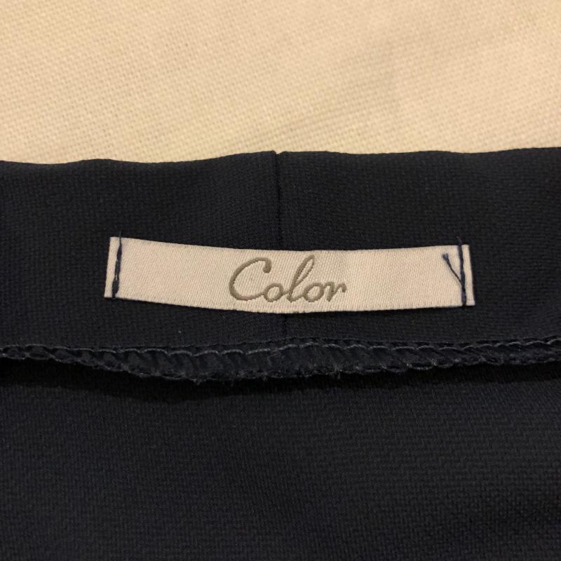 カラー Color シャツ、ブラウス 長袖 無地 紺 / ネイビー /  レディース USED 古着 中古 10008001