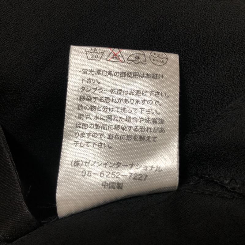 リシェグラマー Riche glamour カットソー 長袖 M 無地 黒 / ブラック /  レディース USED 古着 中古 10008128