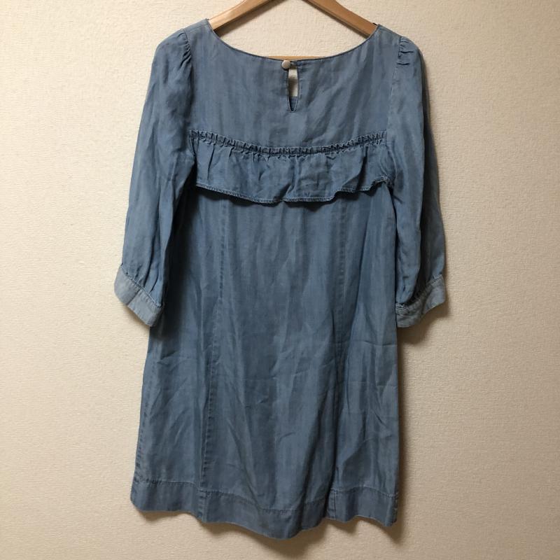 ミニマム MINIMUM ワンピース ミニスカート 2 無地 青 / ブルー /  レディース USED 古着 中古 10008140
