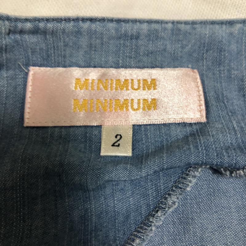 ミニマム MINIMUM ワンピース ミニスカート 2 無地 青 / ブルー /  レディース USED 古着 中古 10008140