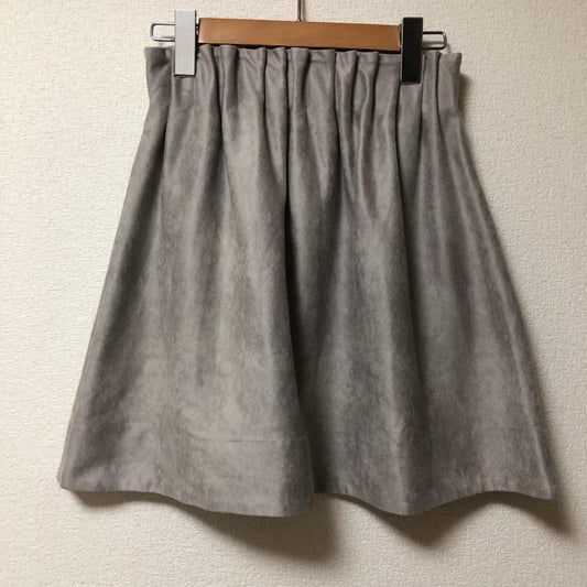 ランゲージ Language スカート ミニスカート 無地 灰 / グレー /  レディース USED 古着 中古 10008151