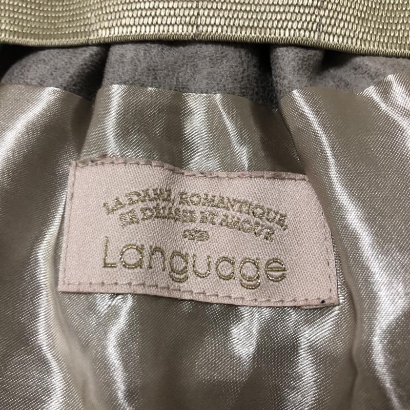 ランゲージ Language スカート ミニスカート 無地 灰 / グレー /  レディース USED 古着 中古 10008151