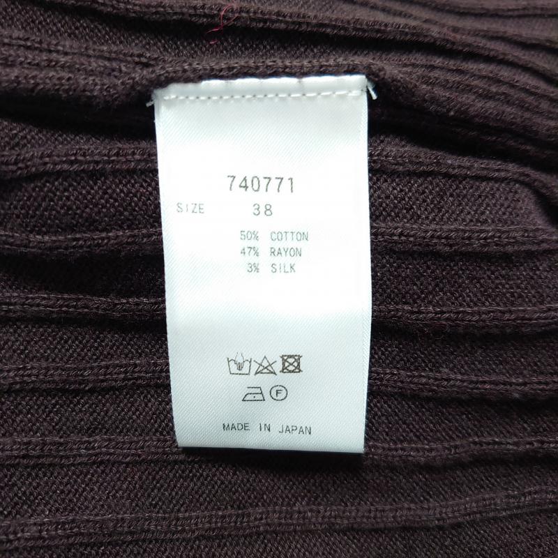 スパイラルスパイス SPIRALSPICE カットソー 長袖 38 無地 黒 / ブラック / X 茶 / ブラウン /  レディース USED 古着 中古 10008214
