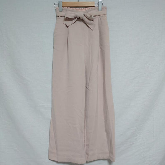 エンネア Ennea パンツ スラックス ワイドパンツ 36 無地 ベージュ / ベージュ /  レディース USED 古着 中古 10008228