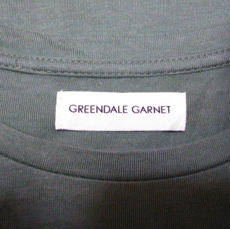 グリーンデイル ガーネット GREENDALE GARNET カットソー 半袖 M 無地 X 刺繍 緑 / グリーン /  レディース USED 古着 中古 10008325