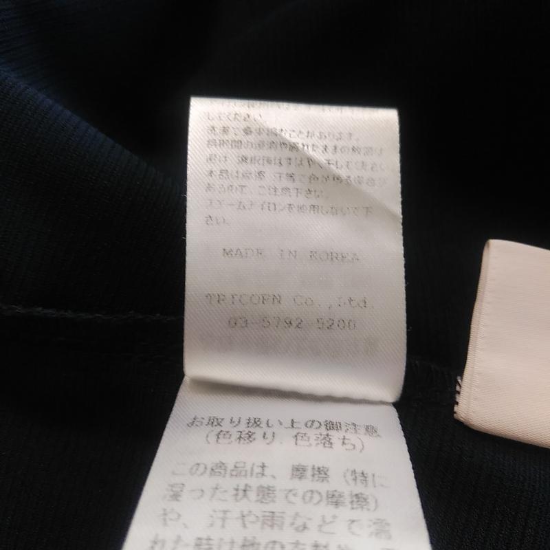 ヨーロ YOLO カットソー 半袖 38 無地 紺 / ネイビー /  レディース USED 古着 中古 10008350