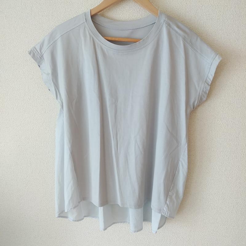 ヨーロ YOLO カットソー 半袖 M 無地 灰 / グレー /  レディース USED 古着 中古 10008352