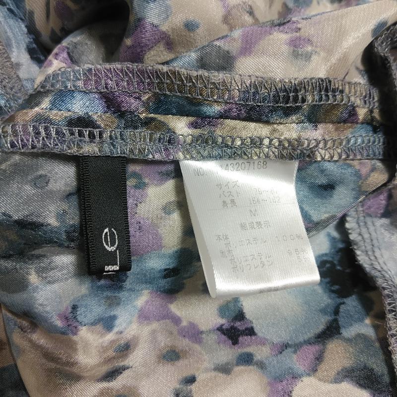 ルール RULe カットソー 長袖 M 花柄 青 / ブルー / X 紫 / パープル /  レディース USED 古着 中古 10008355