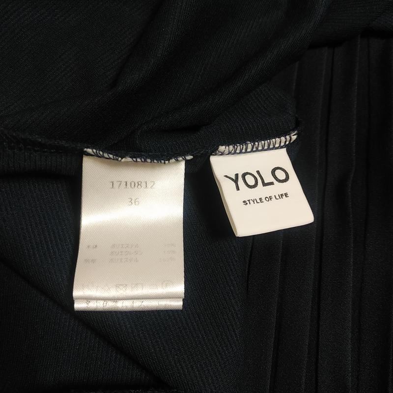 ヨーロ YOLO カットソー 半袖 36 無地 紺 / ネイビー /  レディース USED 古着 中古 10008364
