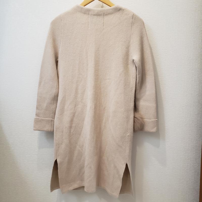 アプワイザー・リッシェ Apuweiser-riche カーディガン 長袖 2 無地 ベージュ / ベージュ /  レディース USED 古着 中古 10008672