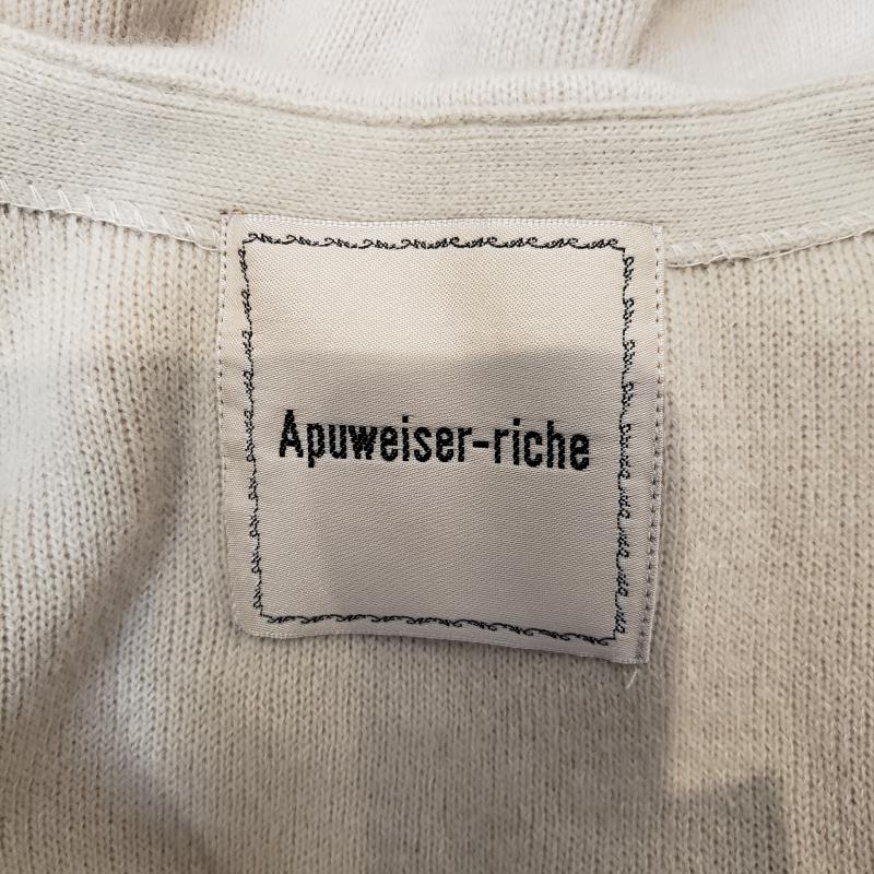 アプワイザー・リッシェ Apuweiser-riche カーディガン 長袖 2 無地 ベージュ / ベージュ /  レディース USED 古着 中古 10008672