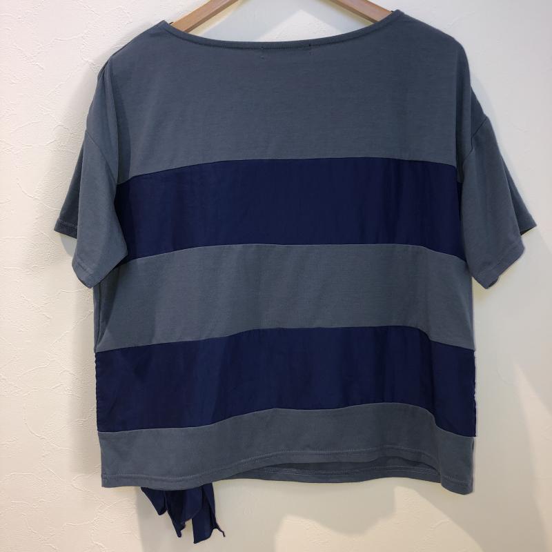 リズムオブライフユナイテッドアローズ RHYTHMOFLIFEUNITEDARROWS カットソー 半袖 ボーダー柄 青 / ブルー /  レディース USED 古着 中古 10008705