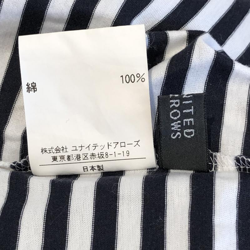 ユナイテッドアローズ UNITED ARROWS カットソー 半袖 ボーダー柄 白 / ホワイト / X 黒 / ブラック /  レディース USED 古着 中古 10008711
