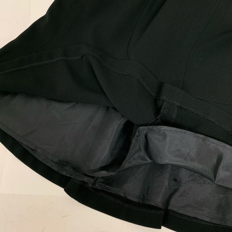 タルボット TALBOTS スーツ ひざ丈スカート 4 無地 黒 / ブラック /  レディース USED 古着 中古 10008856