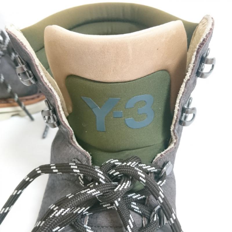 ワイスリー Y-3 ブーツ 一般 Yohji Yamamoto/ブーツ 無地 X ロゴ、文字 茶 / ブラウン / X 緑 / グリーン / X 黒 / ブラック /  メンズ USED 古着 中古 10009368